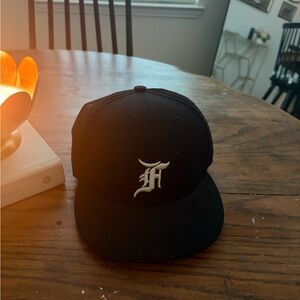 Navy Blue Baseball Cap with White Logo